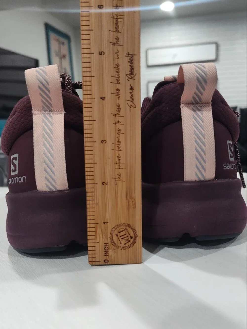 Salomon Predict SOC 2  Burgundy/Plum Knit Athletic Sneakers Size 8.5
